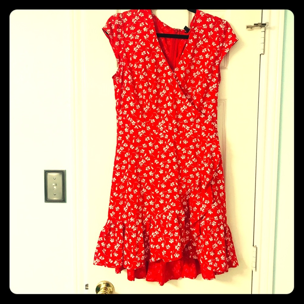 J crew Red dress